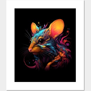 Neon Rodent #4 Posters and Art